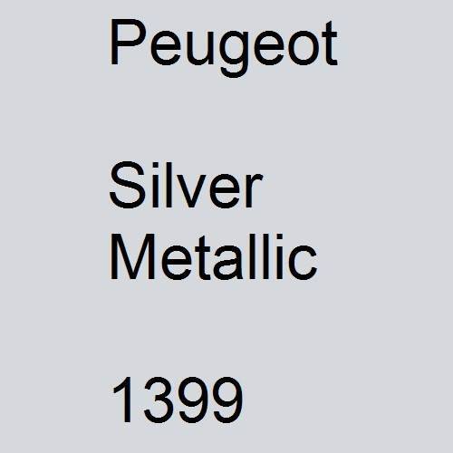 Peugeot, Silver Metallic, 1399.